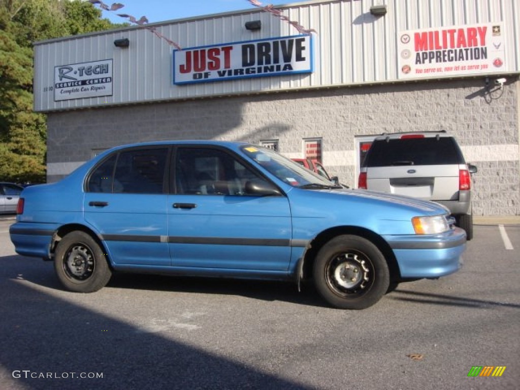 1994 Tercel DX Sedan - Blue Metallic / Gray photo #5