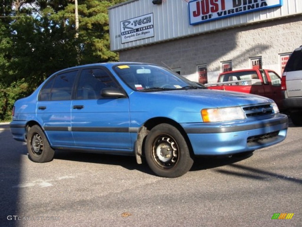 1994 Tercel DX Sedan - Blue Metallic / Gray photo #6