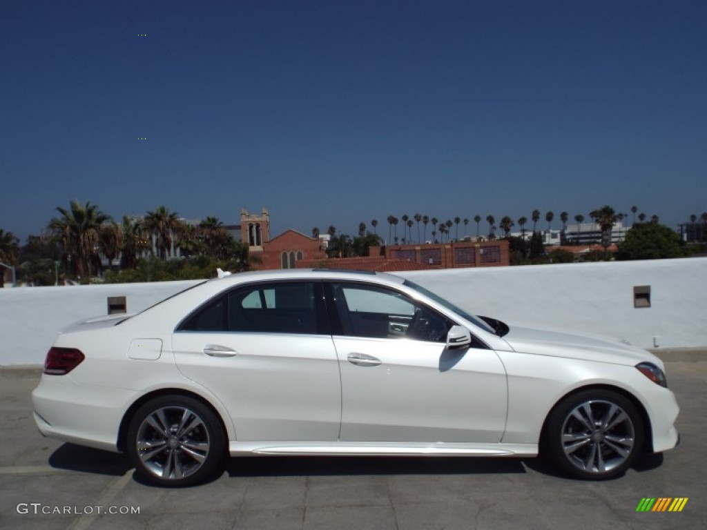 2014 E 350 Sport Sedan - Diamond White Metallic / Silk Beige/Espresso Brown photo #3