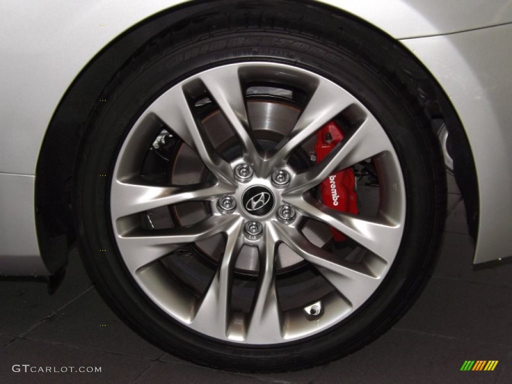 2013 Genesis Coupe 3.8 Track - Circuit Silver / Black Leather photo #8