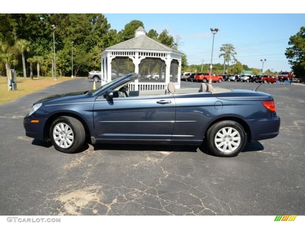 Modern Blue Pearl 2008 Chrysler Sebring LX Convertible Exterior Photo #85936995