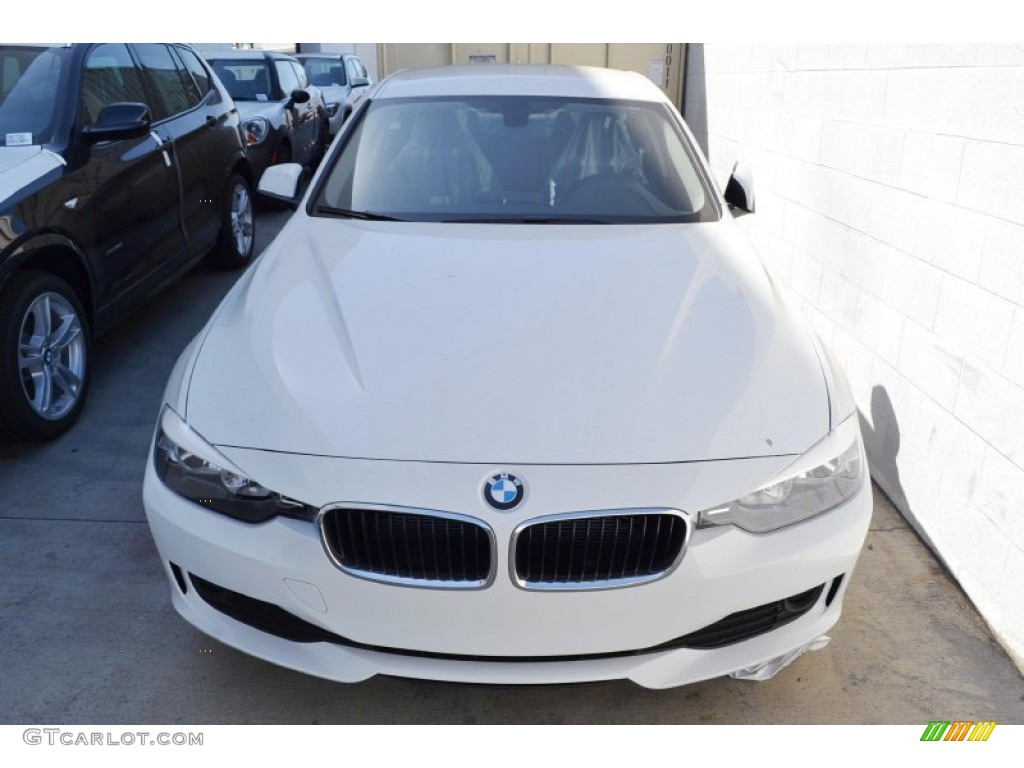 2014 3 Series 320i Sedan - Alpine White / Black photo #8