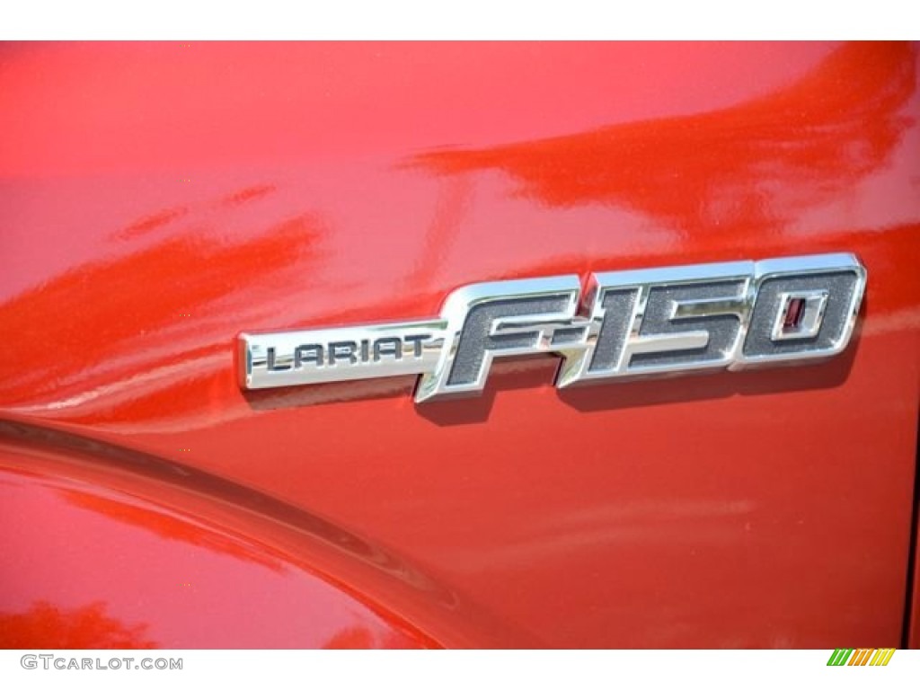 2013 F150 Lariat SuperCrew - Ruby Red Metallic / Steel Gray photo #10