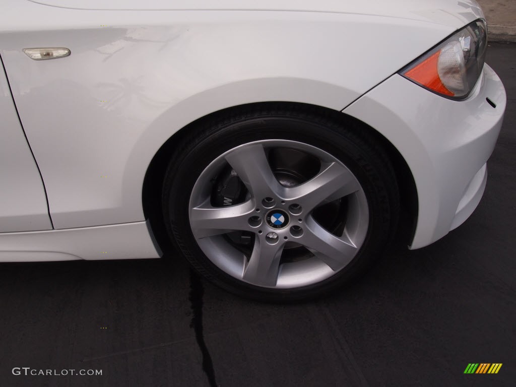 2008 1 Series 135i Convertible - Alpine White / Black photo #2