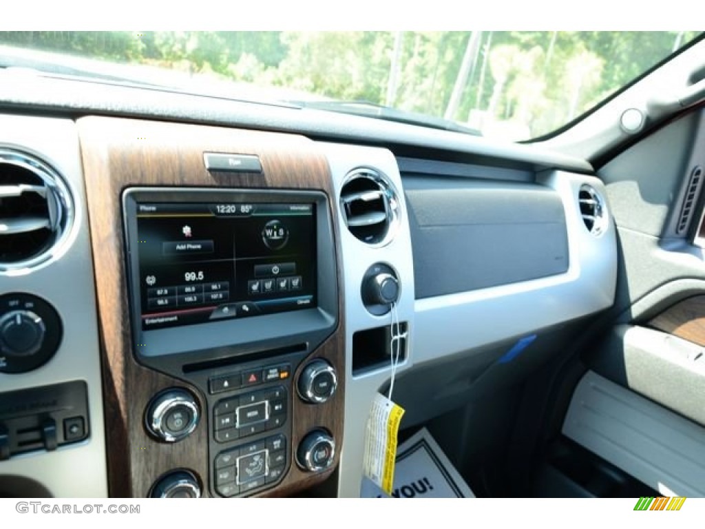 2013 F150 Lariat SuperCrew - Ruby Red Metallic / Steel Gray photo #28