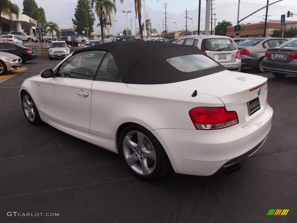 2008 1 Series 135i Convertible - Alpine White / Black photo #10