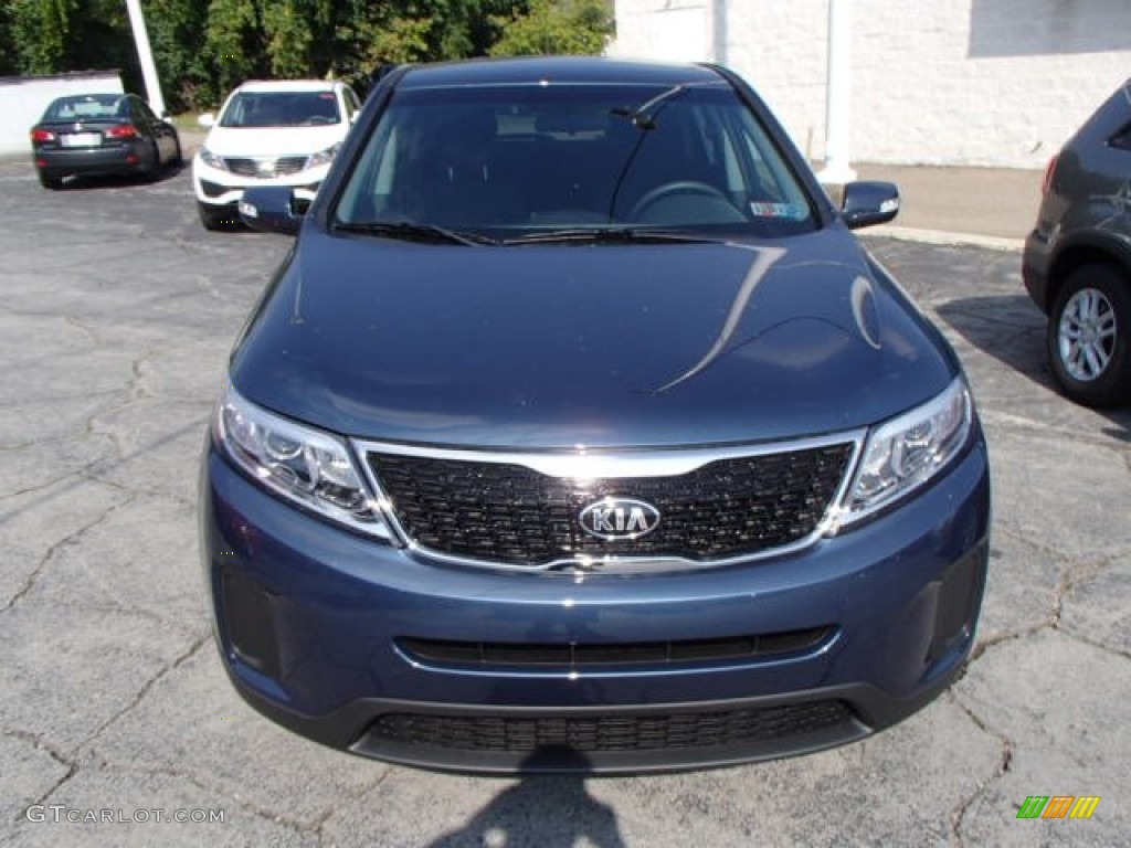 2014 Sorento LX AWD - Wave Blue / Black photo #3