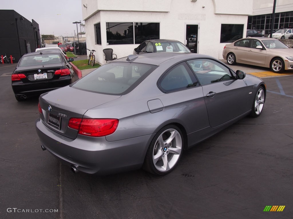 2011 3 Series 335i Coupe - Space Gray Metallic / Black photo #7