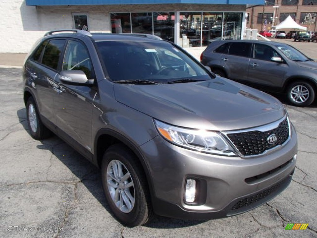 Titanium Silver 2014 Kia Sorento LX AWD Exterior Photo #85941534