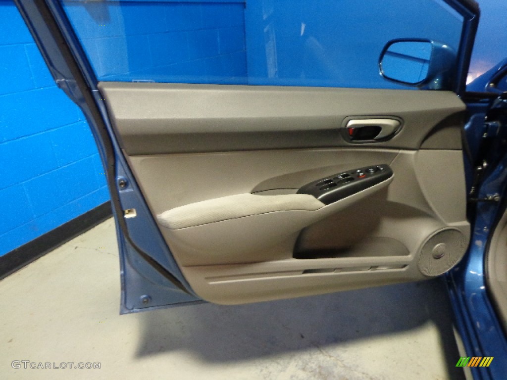 2011 Civic LX Sedan - Dyno Blue Pearl / Gray photo #17