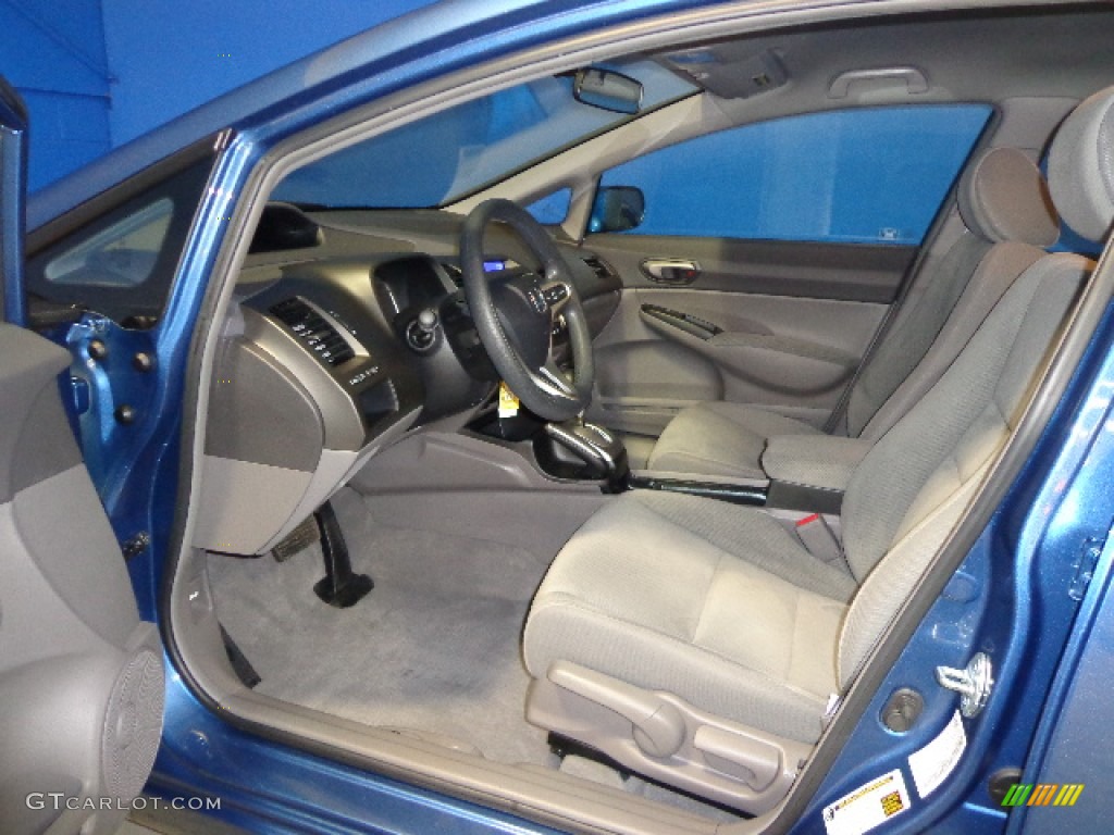 2011 Civic LX Sedan - Dyno Blue Pearl / Gray photo #18
