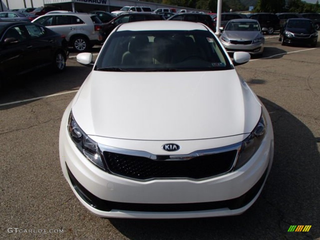 2013 Optima LX - Snow White Pearl / Beige photo #3