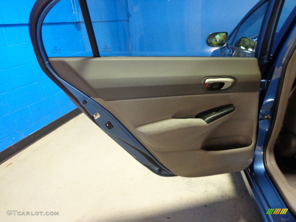 2011 Civic LX Sedan - Dyno Blue Pearl / Gray photo #24