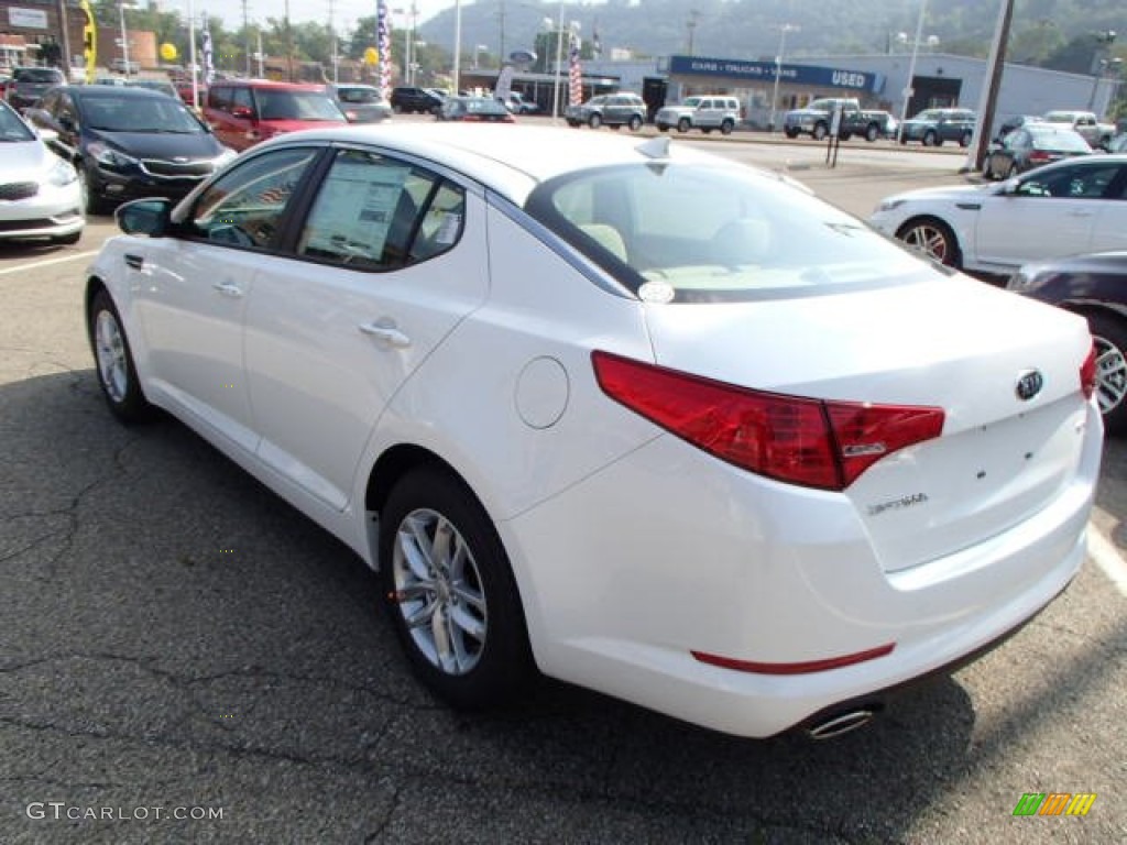 2013 Optima LX - Snow White Pearl / Beige photo #6