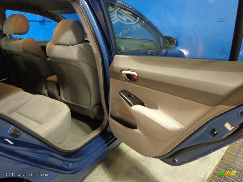 2011 Civic LX Sedan - Dyno Blue Pearl / Gray photo #27