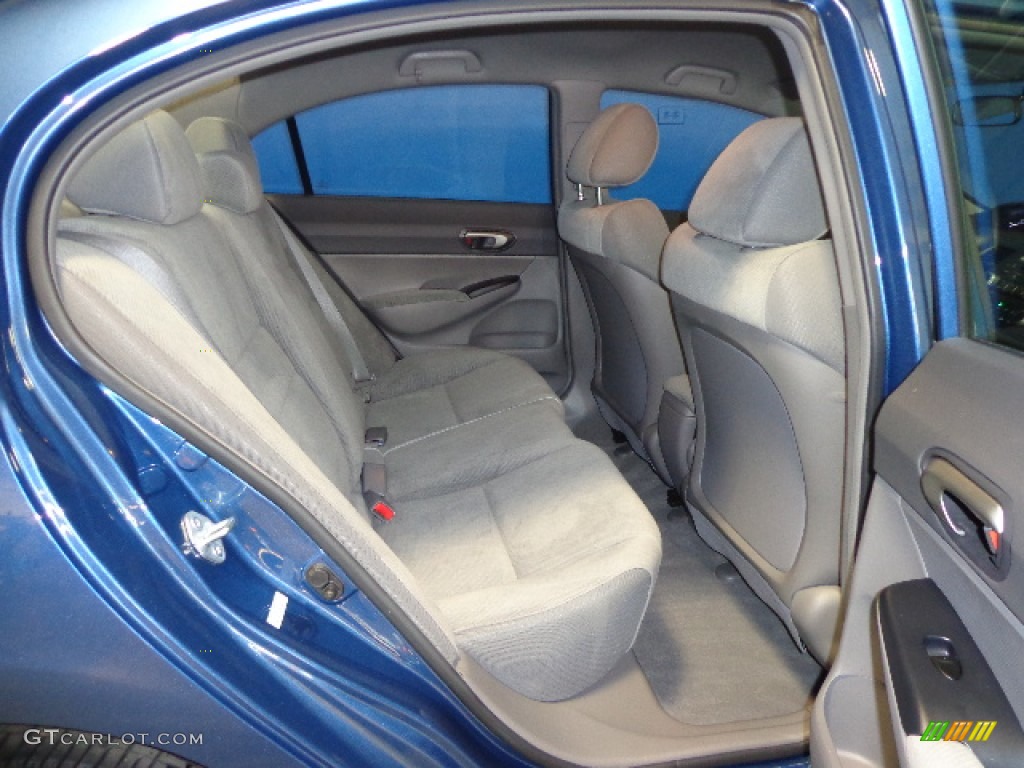 2011 Civic LX Sedan - Dyno Blue Pearl / Gray photo #28
