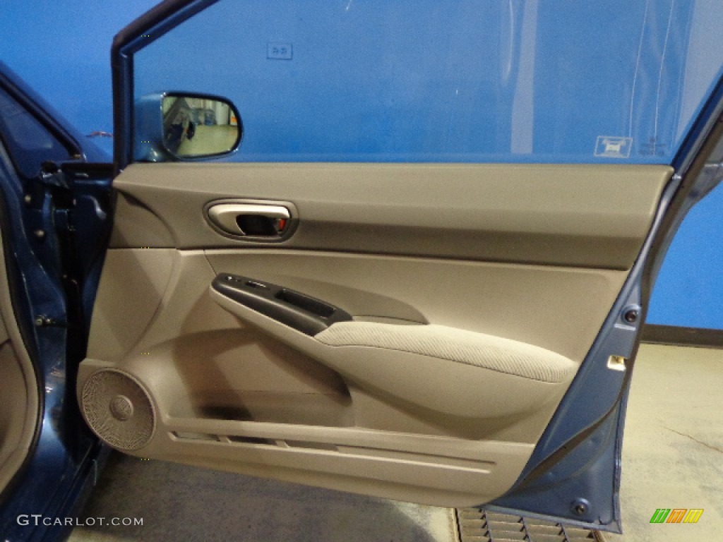 2011 Civic LX Sedan - Dyno Blue Pearl / Gray photo #30