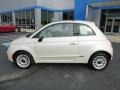 2013 Bianco (White) Fiat 500 Lounge  photo #2