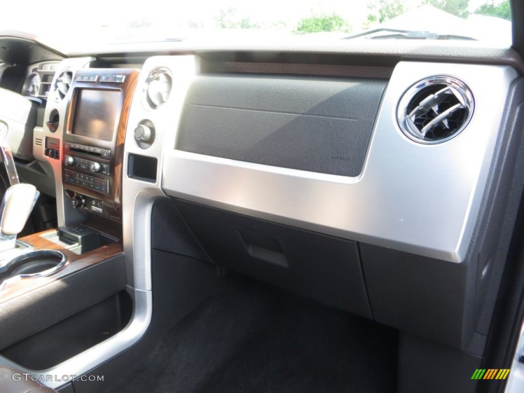 2010 F150 Platinum SuperCrew - White Platinum Metallic Tri Coat / Sienna Brown Leather/Black photo #28