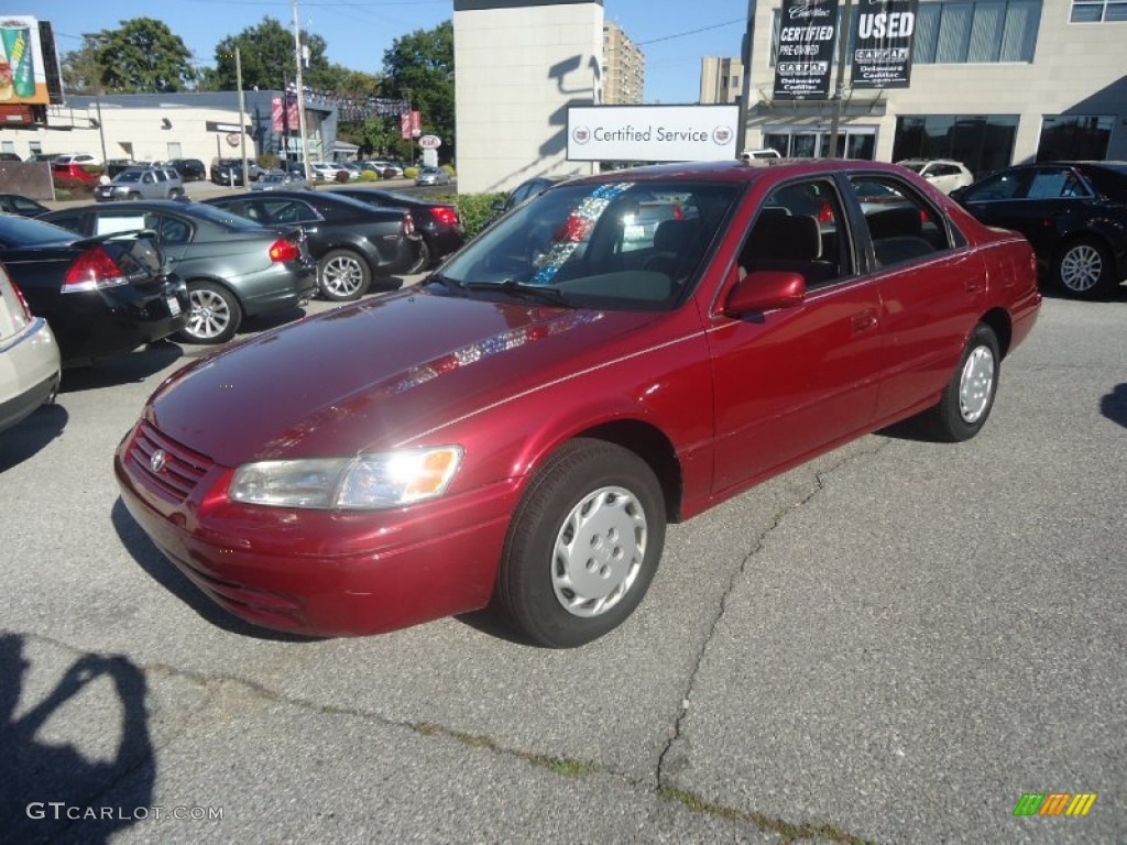 1998 Camry LE - Ruby Pearl / Gray photo #2
