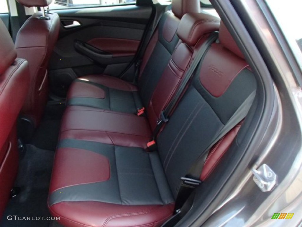 Tuscany Red Interior 2014 Ford Focus Titanium Hatchback Photo #85946281