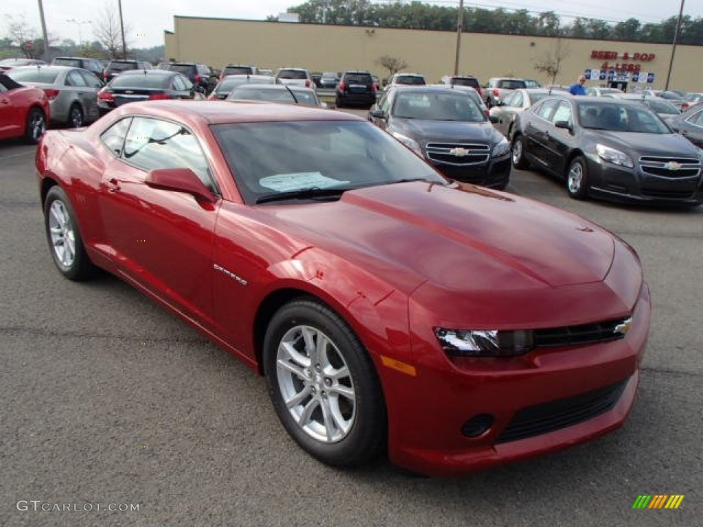 2014 Camaro LS Coupe - Red Rock Metallic / Black photo #3