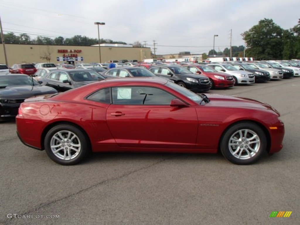 2014 Camaro LS Coupe - Red Rock Metallic / Black photo #4