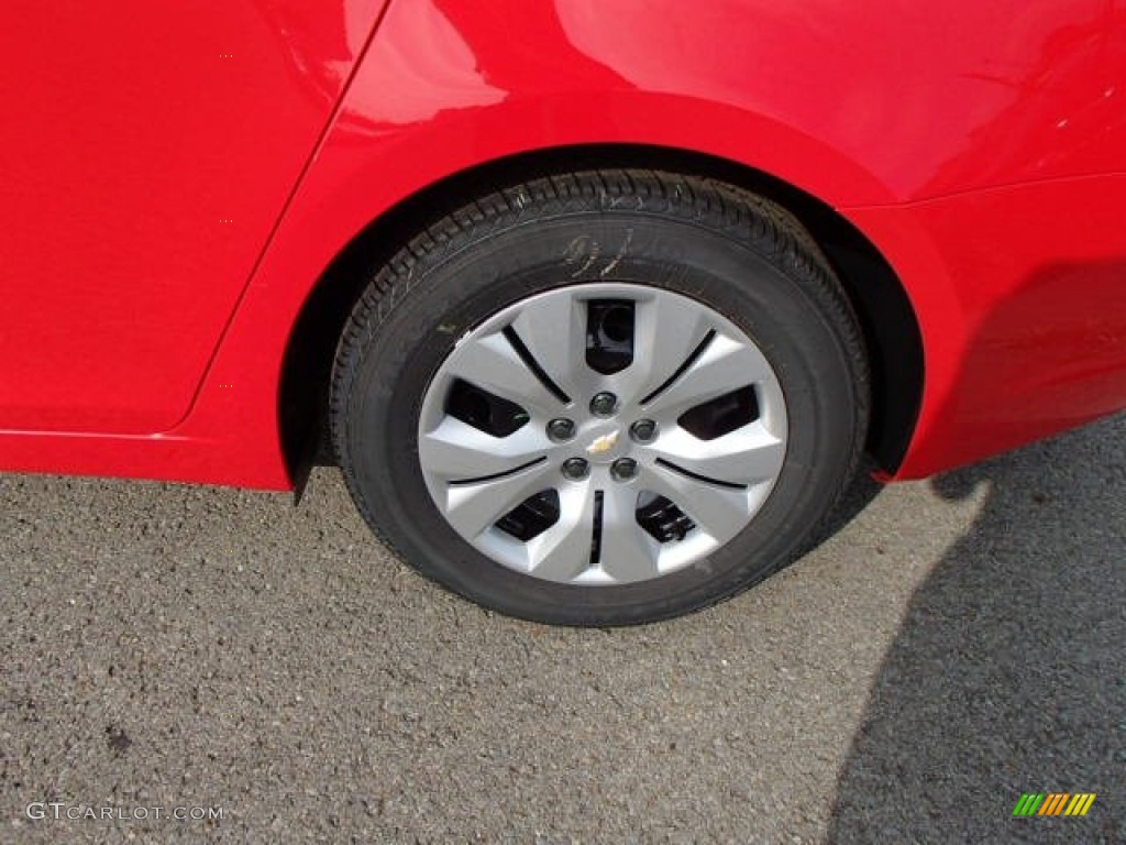 2014 Cruze LS - Red Hot / Jet Black/Medium Titanium photo #9