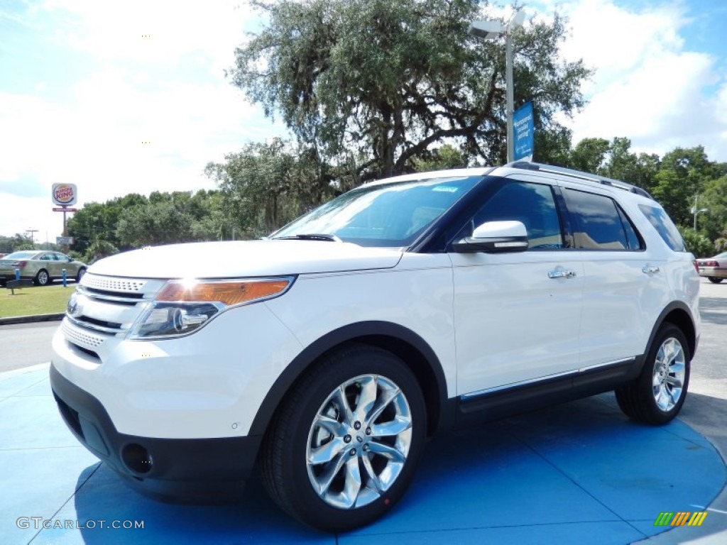 2014 Explorer Limited - White Platinum / Medium Light Stone photo #1