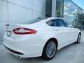 2014 White Platinum Ford Fusion Hybrid Titanium  photo #2