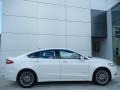 White Platinum 2014 Ford Fusion Hybrid Titanium Exterior