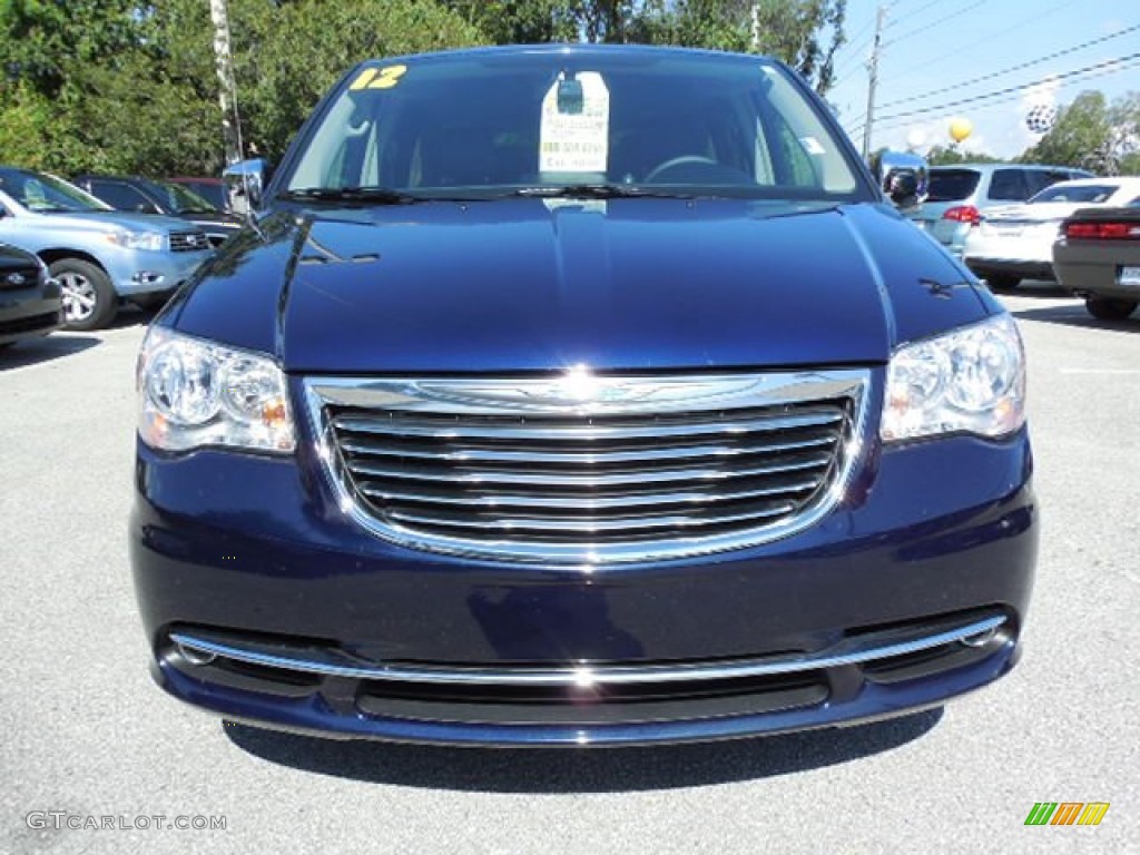 2012 Town & Country Touring - L - True Blue Pearl / Black/Light Graystone photo #17