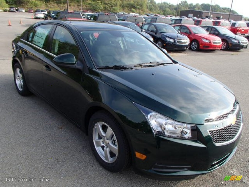 2014 Cruze LT - Rainforest Green Metallic / Jet Black photo #3