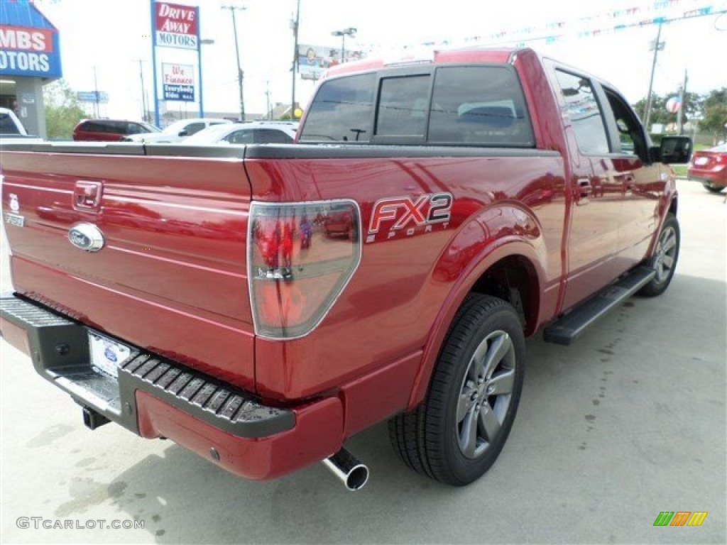 2013 F150 FX2 SuperCrew - Ruby Red Metallic / Black photo #5