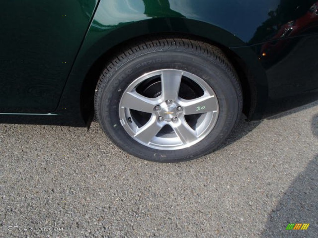 2014 Cruze LT - Rainforest Green Metallic / Jet Black photo #9