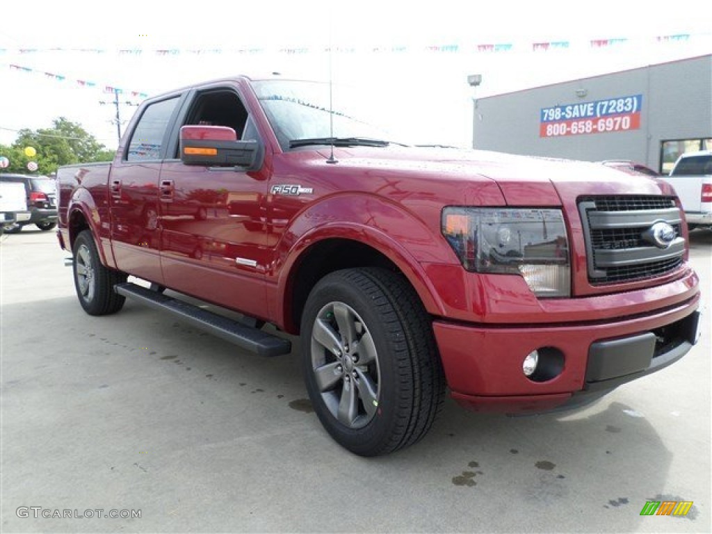 2013 F150 FX2 SuperCrew - Ruby Red Metallic / Black photo #7