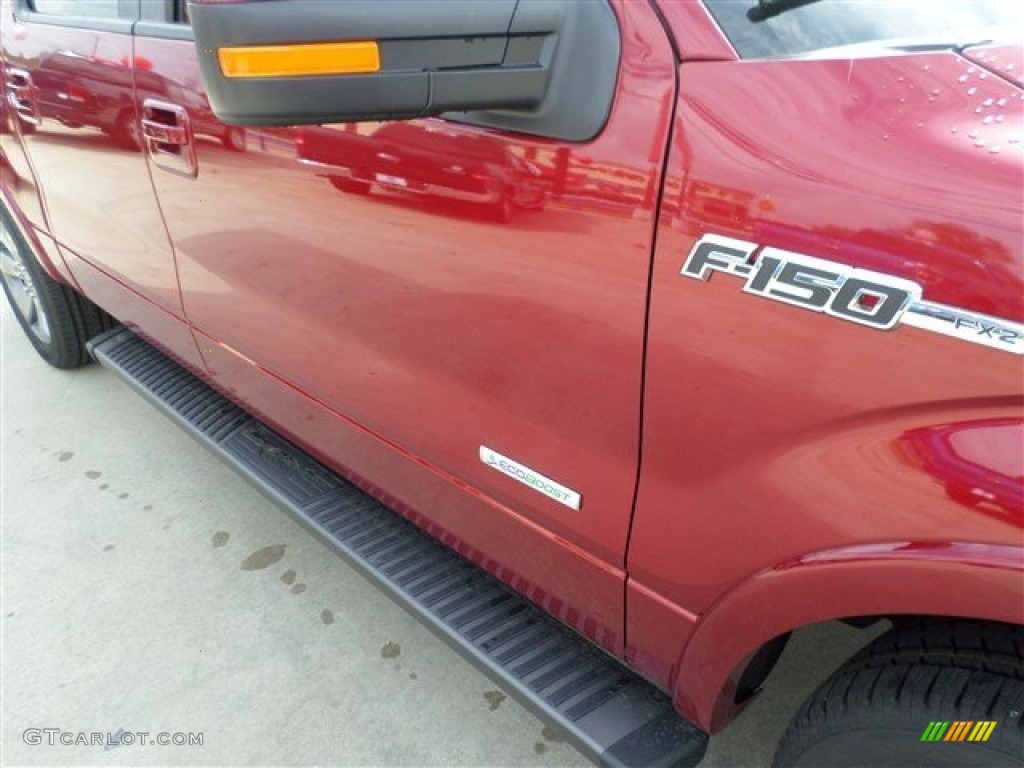 2013 F150 FX2 SuperCrew - Ruby Red Metallic / Black photo #9