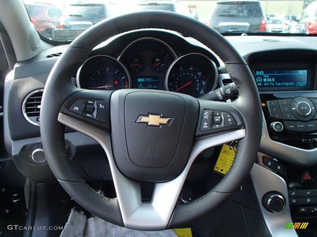 2014 Chevrolet Cruze LT Jet Black Steering Wheel Photo #85950837