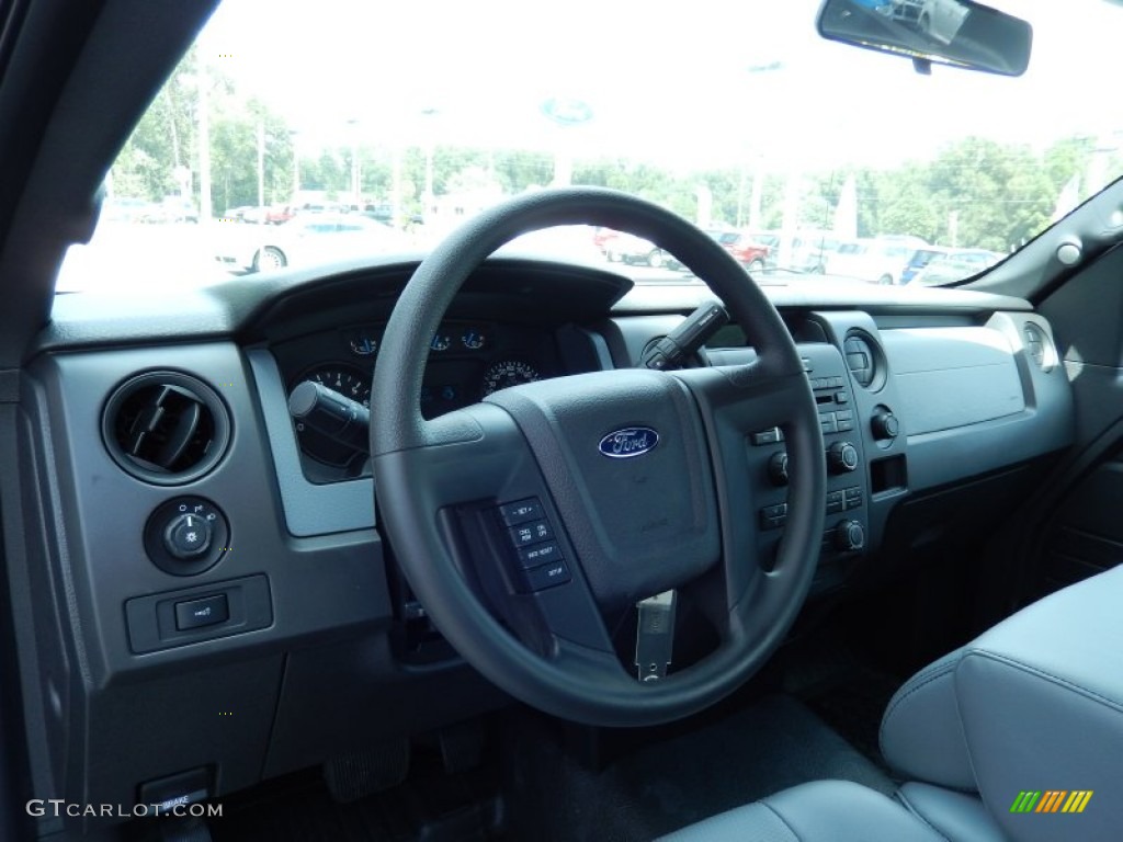 2013 Ford F150 XL Regular Cab Steel Gray Dashboard Photo #85951008