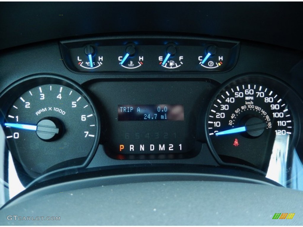 2013 Ford F150 XL Regular Cab Gauges Photo #85951029