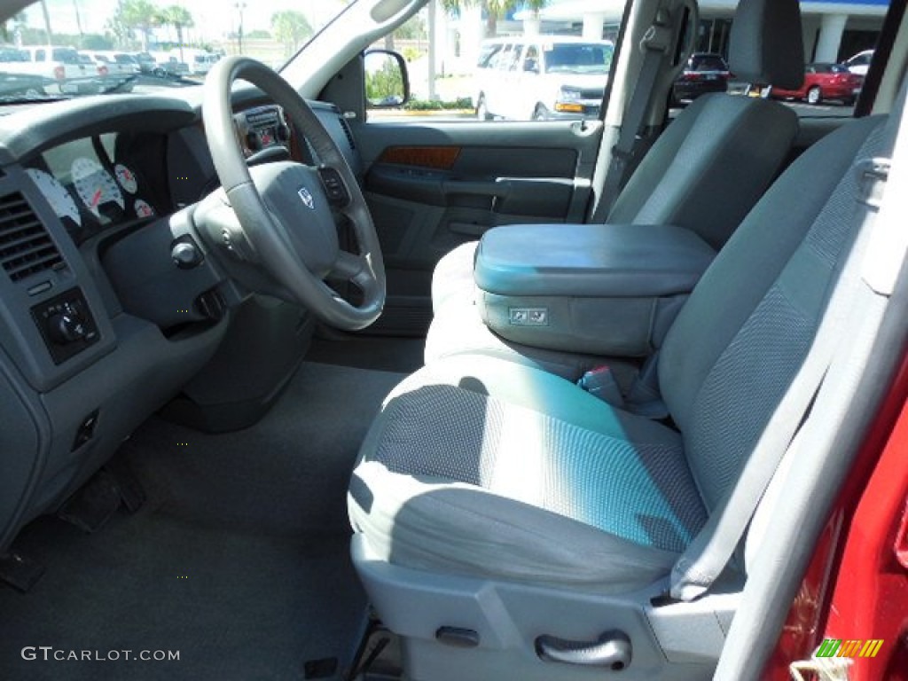 2006 Ram 1500 SLT Quad Cab - Inferno Red Crystal Pearl / Medium Slate Gray photo #4