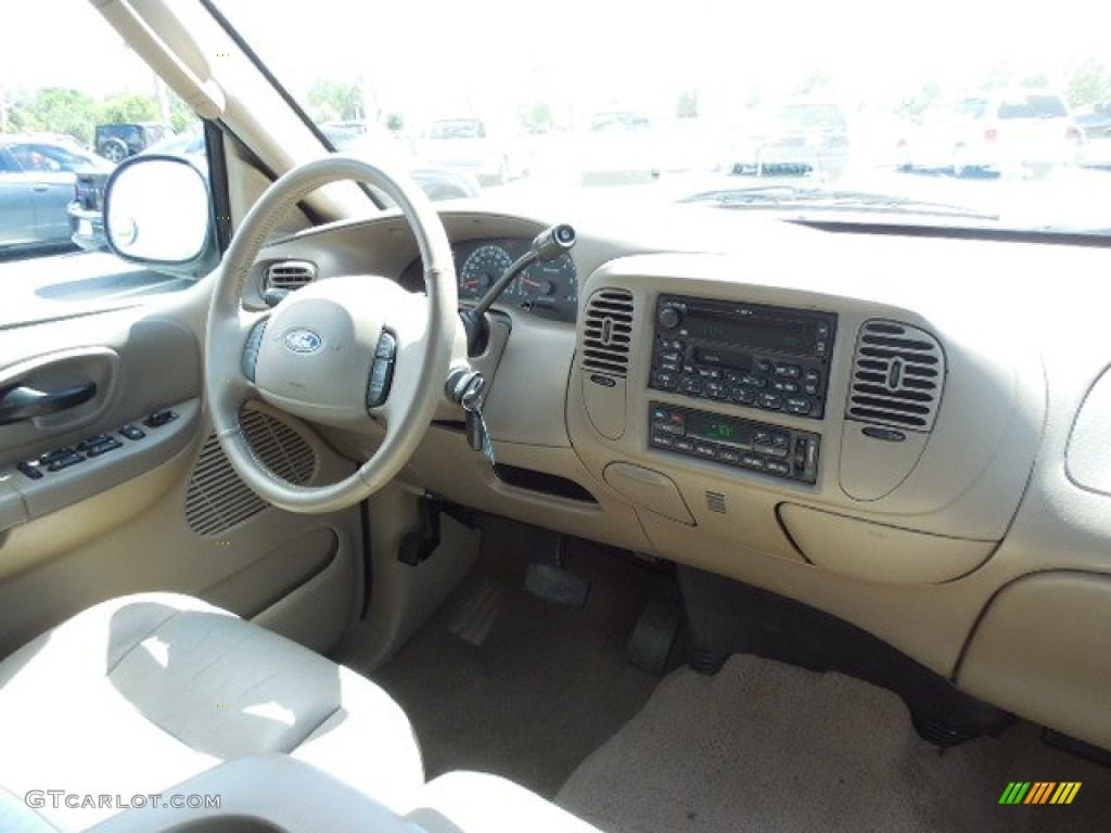 2003 F150 XLT SuperCrew - Burgundy Red Metallic / Medium Parchment Beige photo #11