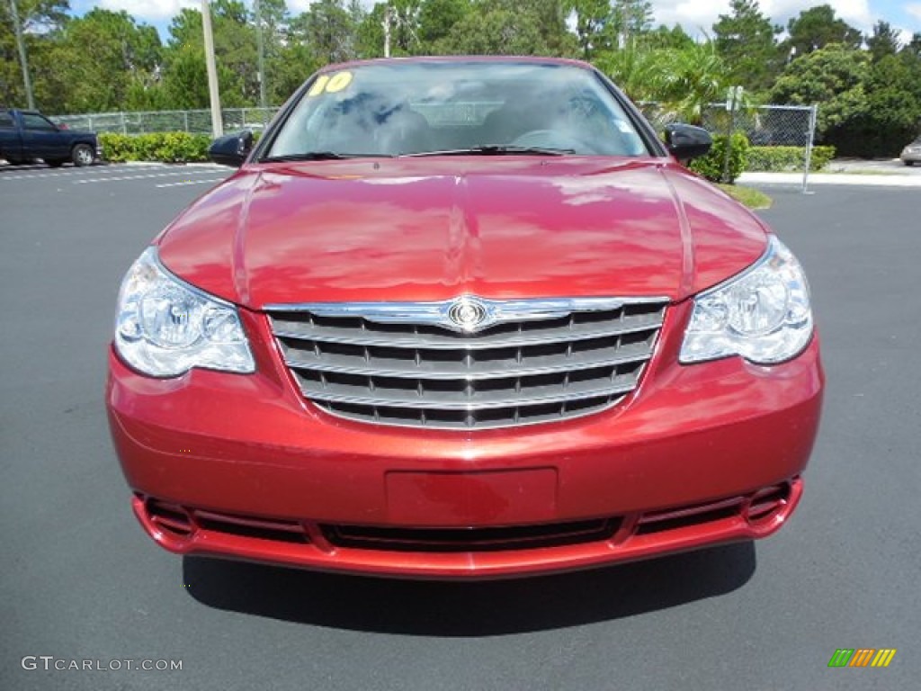 Inferno Red Crystal Pearl 2010 Chrysler Sebring LX Convertible Exterior Photo #85952064