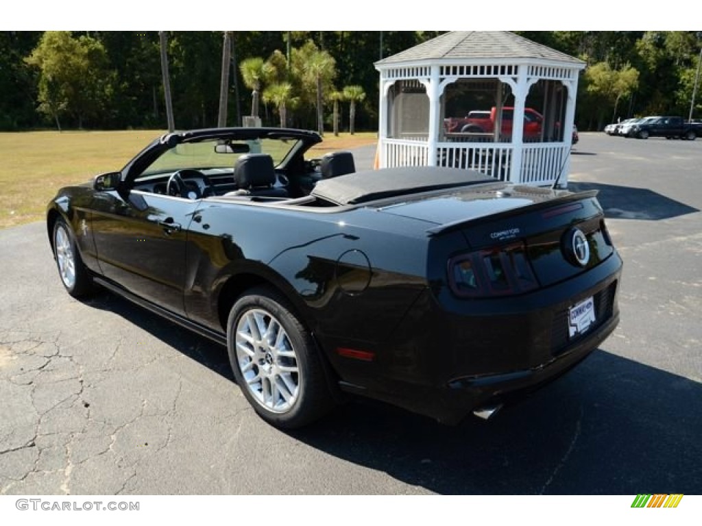 2014 Mustang V6 Premium Convertible - Black / Charcoal Black photo #7