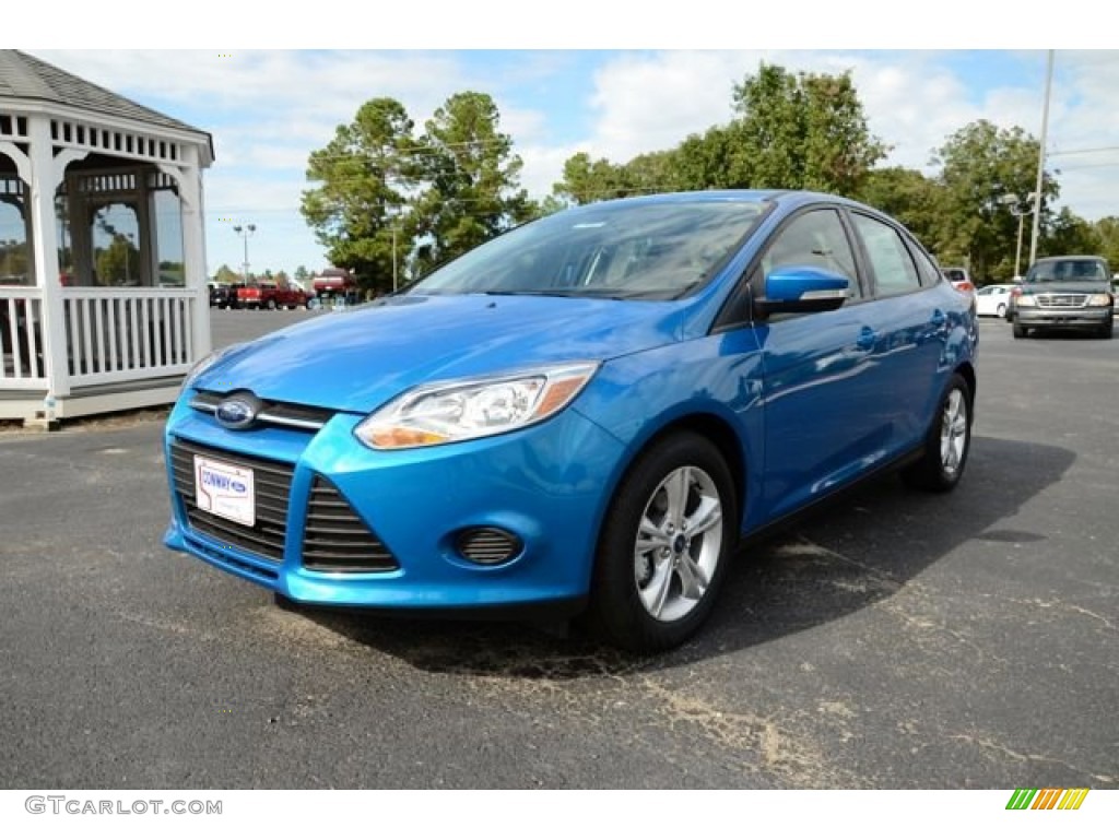 2014 Focus SE Sedan - Blue Candy / Medium Light Stone photo #1