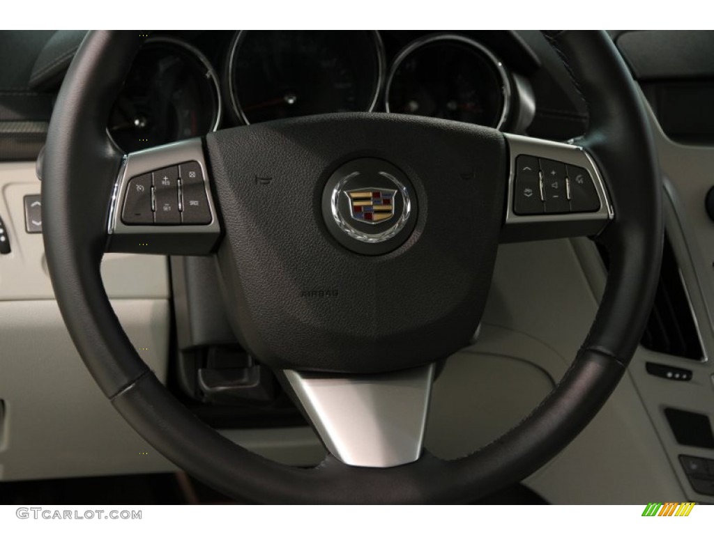 2011 Cadillac CTS 4 3.0 AWD Sedan Light Titanium/Ebony Steering Wheel Photo #85955076