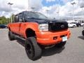 2004 Black/Competition Orange Ford F250 Super Duty Harley Davidson Crew Cab 4x4  photo #17