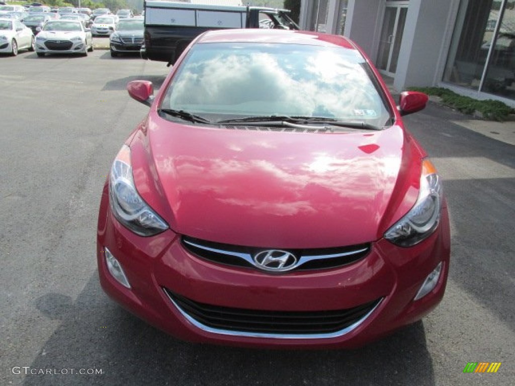 2013 Elantra GLS - Red / Gray photo #2
