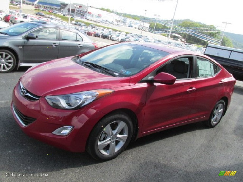 2013 Elantra GLS - Red / Gray photo #3