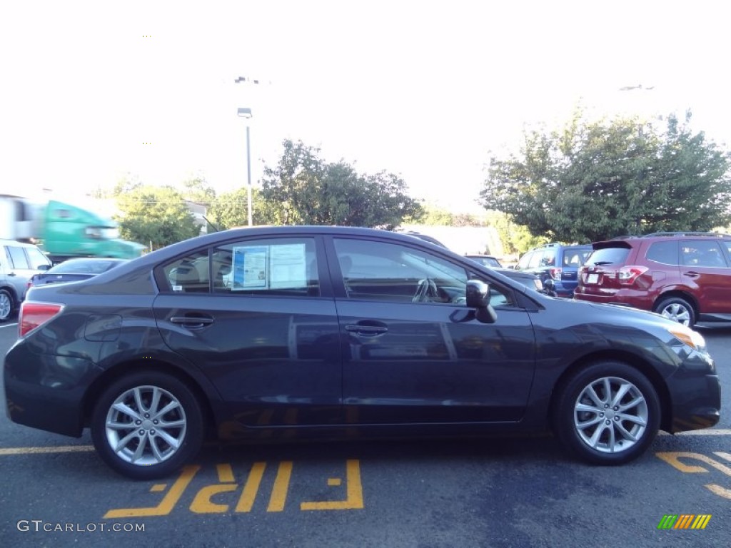 2012 Impreza 2.0i Premium 4 Door - Dark Gray Metallic / Black photo #7